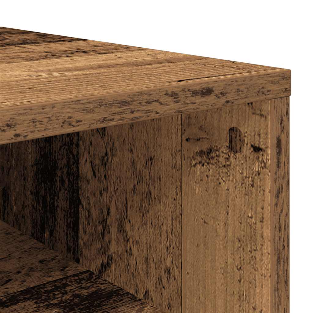 Étagère à chaussures aspect bois de récupération 54x34x100,5 cm en bois