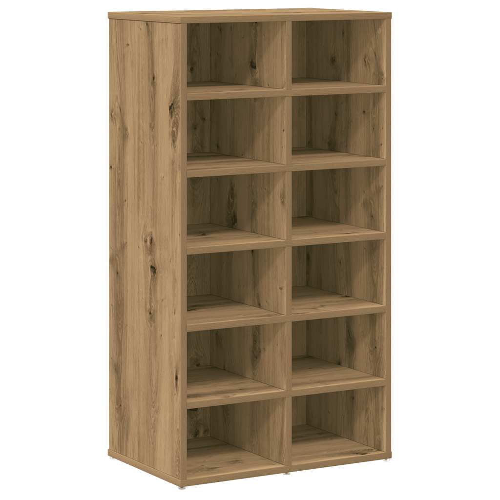 Étagère à chaussures Artisan en chêne 54x34x100,5 cm matériau bois