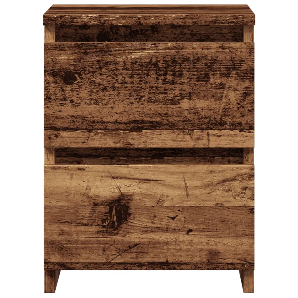 Bedside tables 2 pcs. Old wood look 30×30×40 cm wood material