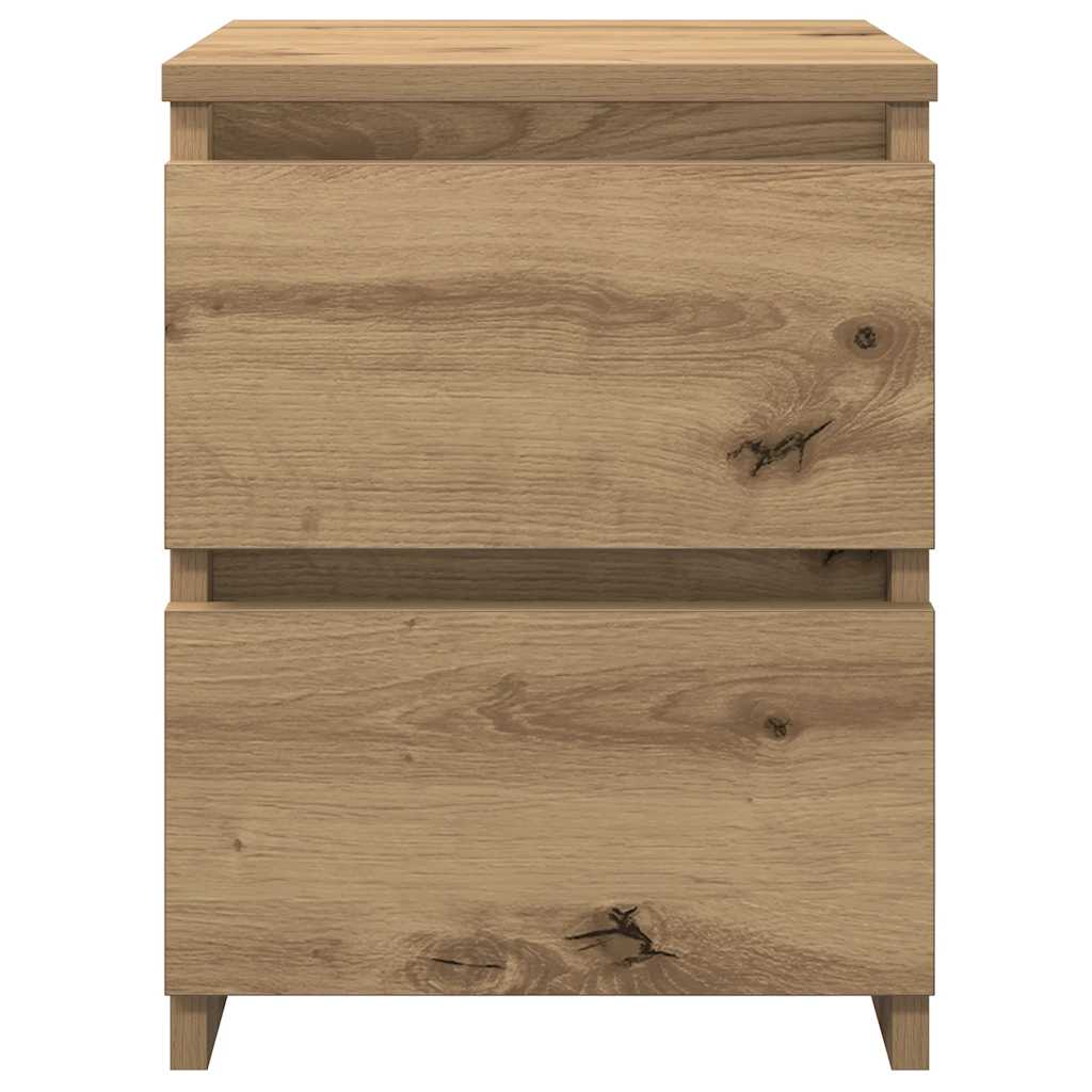 Bedside tables 2 pcs. Artisan oak 30x30x40 cm wood material