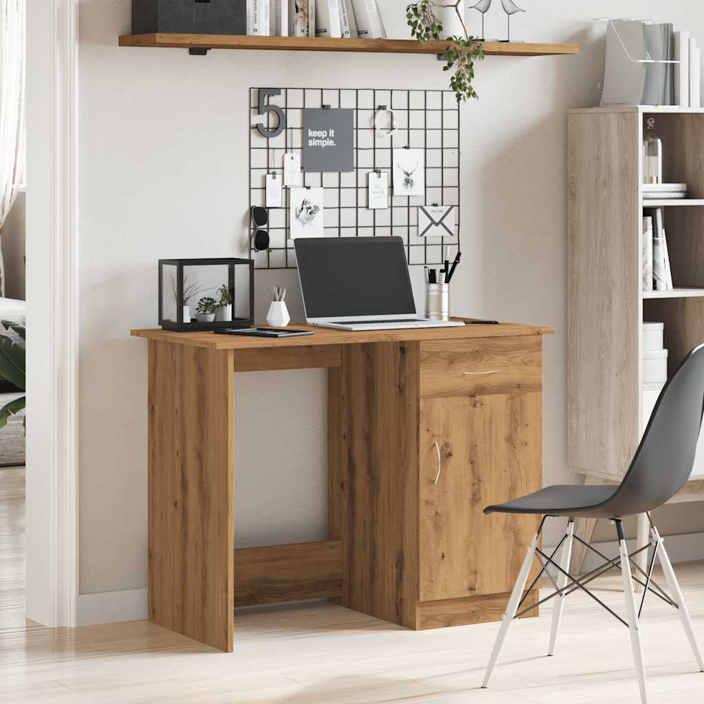 Desk Artisan Oak 100x50x76 cm Wood Material