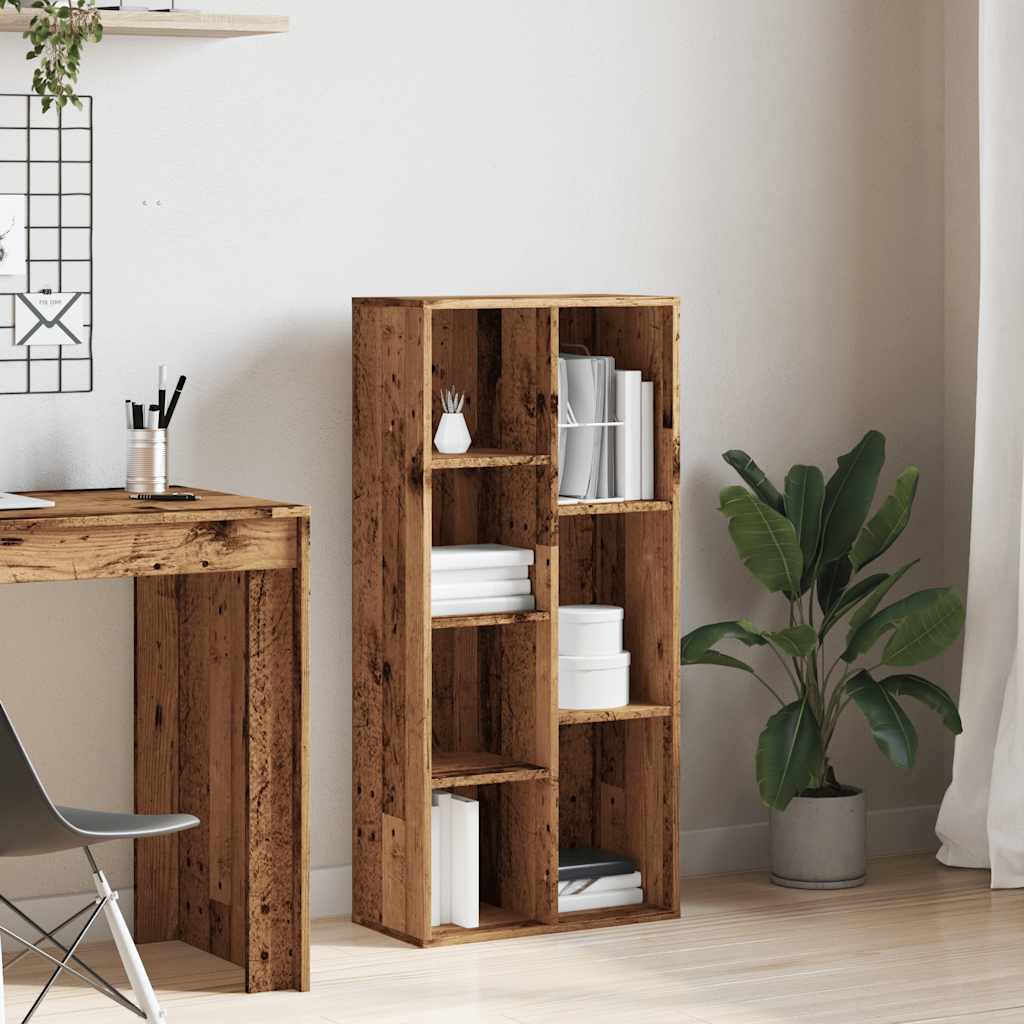 Bookshelf old wood look 50x25x104 cm