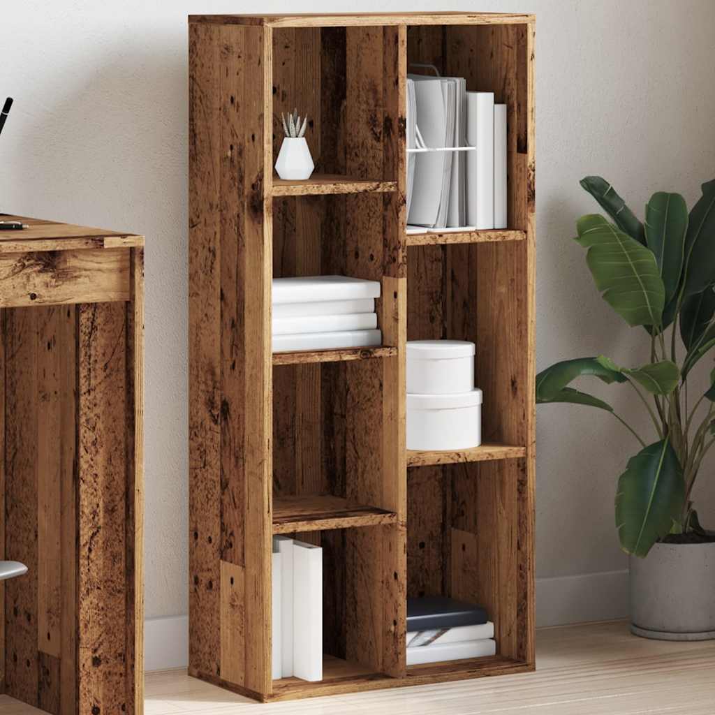 Bookshelf old wood look 50x25x104 cm