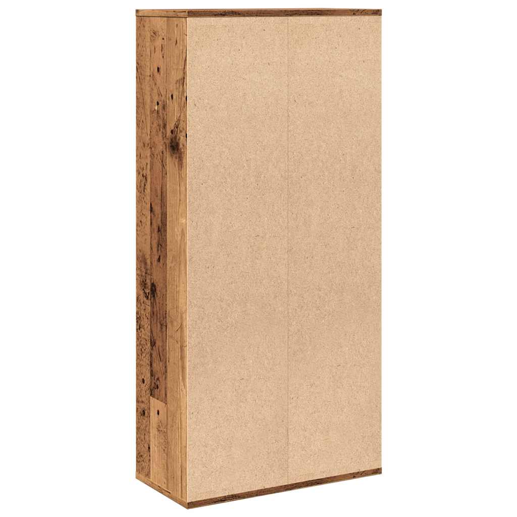 Bookshelf old wood look 50x25x104 cm