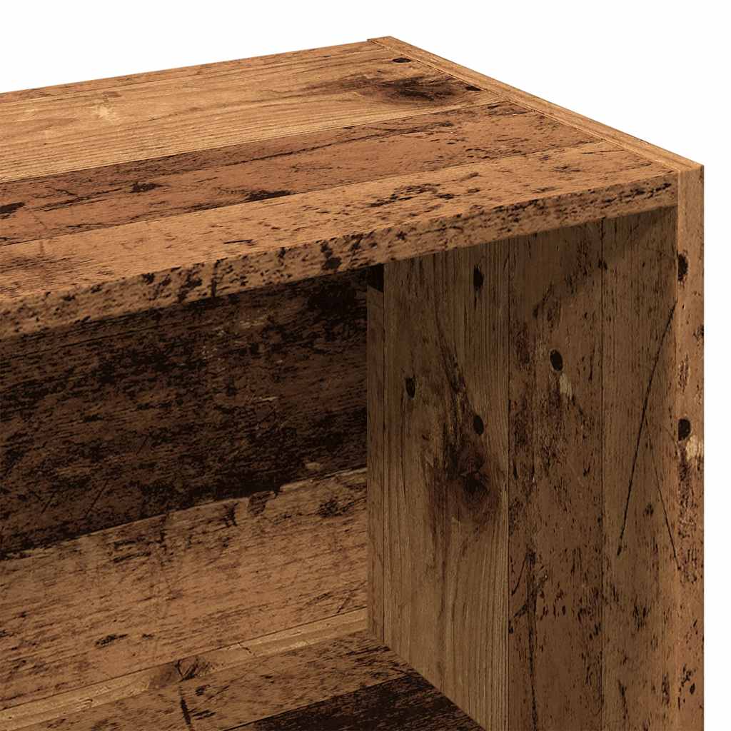Bookshelf old wood look 50x25x104 cm