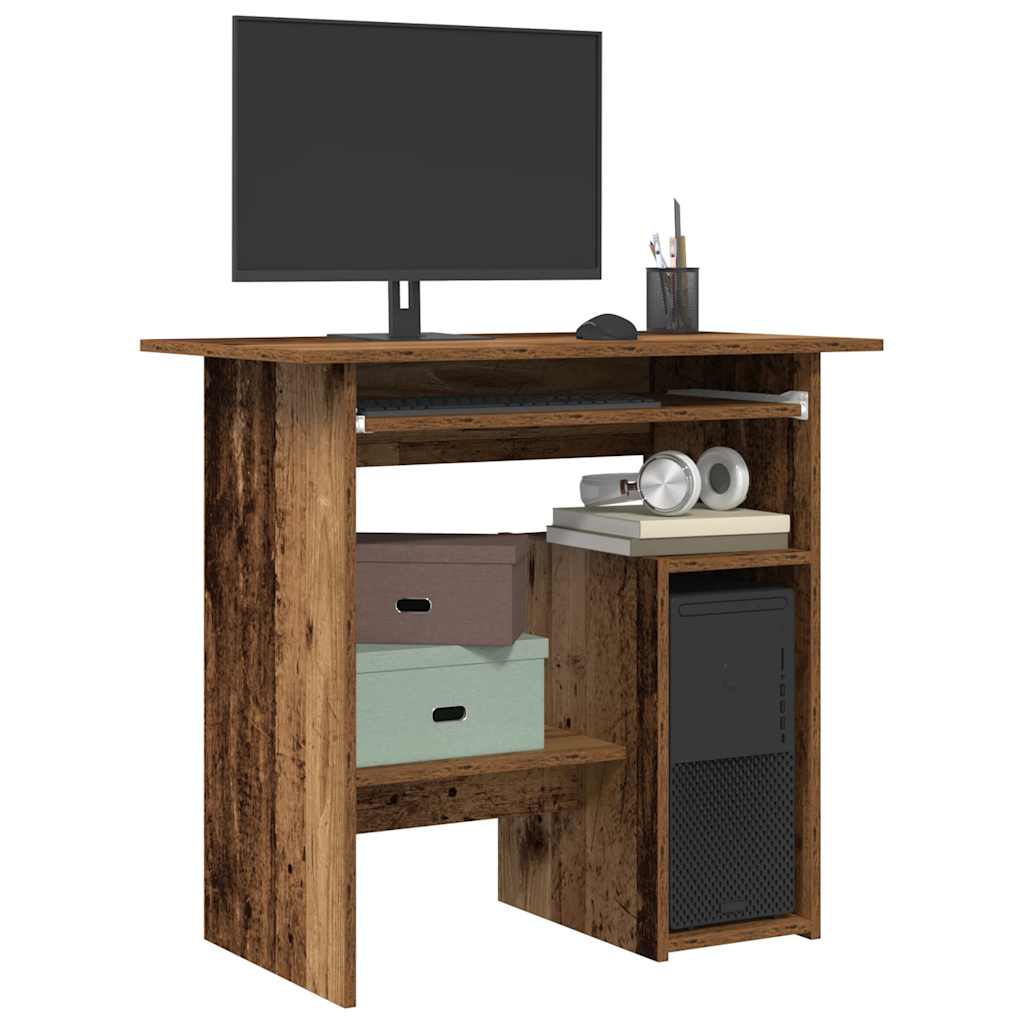 Desk reclaimed wood look 80x45x74 cm wood material