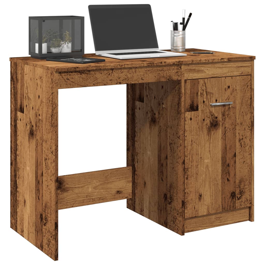 Desk old wood look 100x50x76 cm wood material