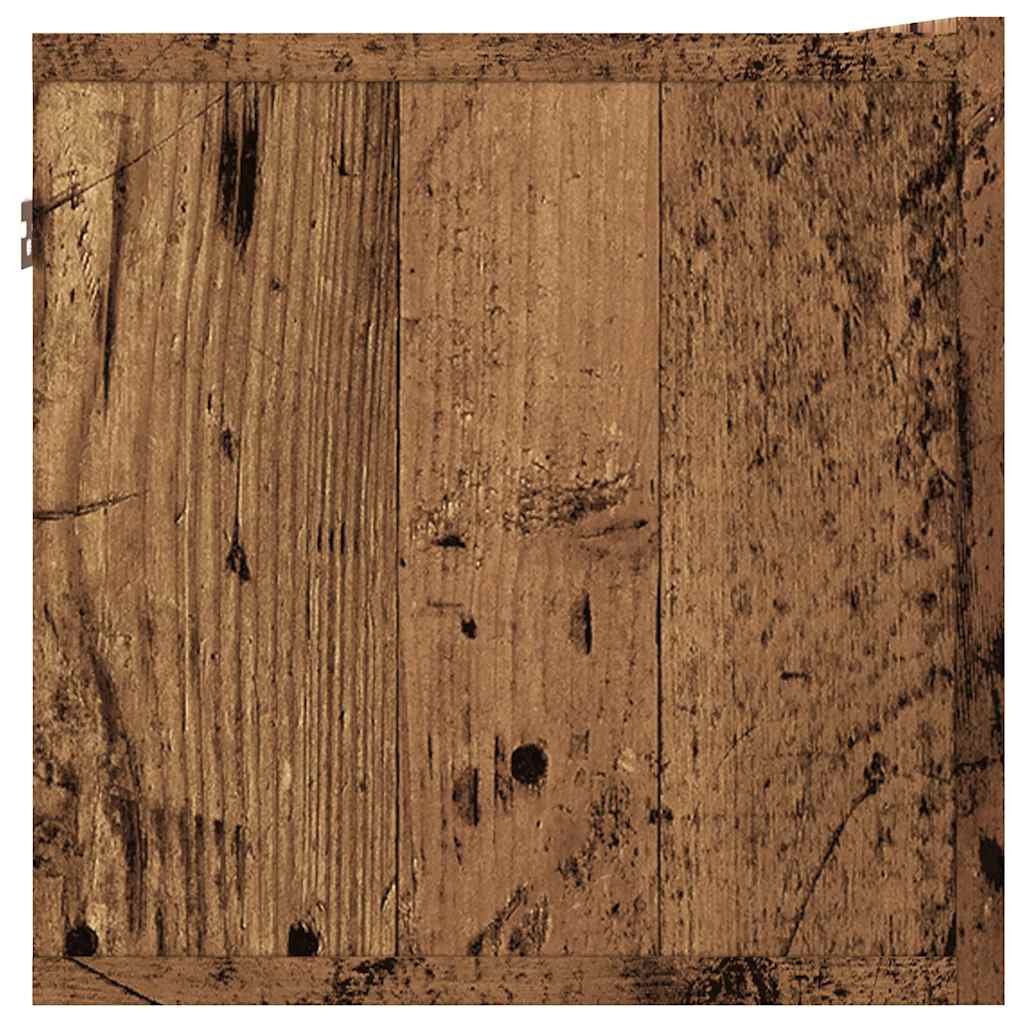 TV wall cabinet reclaimed wood look 80x30x30 cm wood-based material