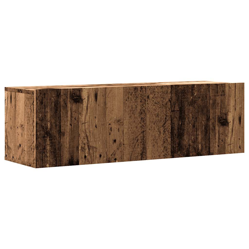 TV wall cabinet old wood look 100x30x30 cm wood material