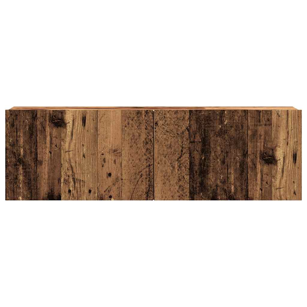 TV wall cabinet old wood look 100x30x30 cm wood material