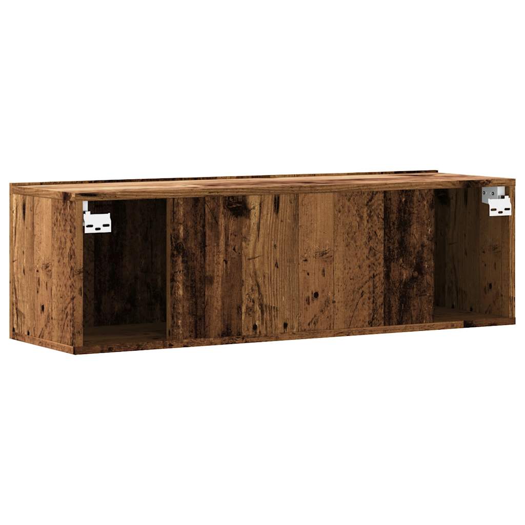 TV wall cabinet old wood look 100x30x30 cm wood material