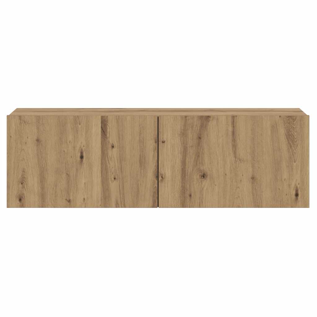 TV wall cabinet Artisan oak 100x30x30 cm wood material