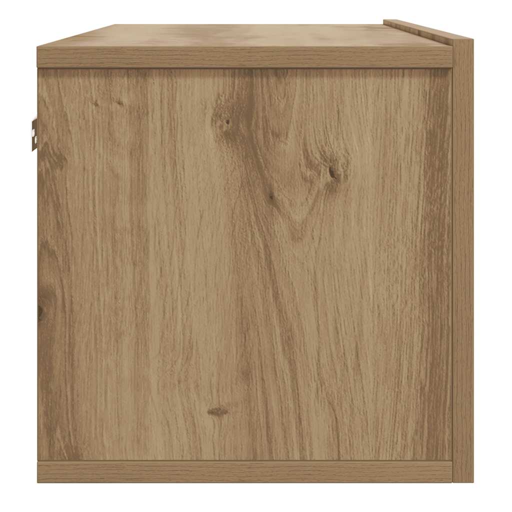TV wall cabinet Artisan oak 100x30x30 cm wood material