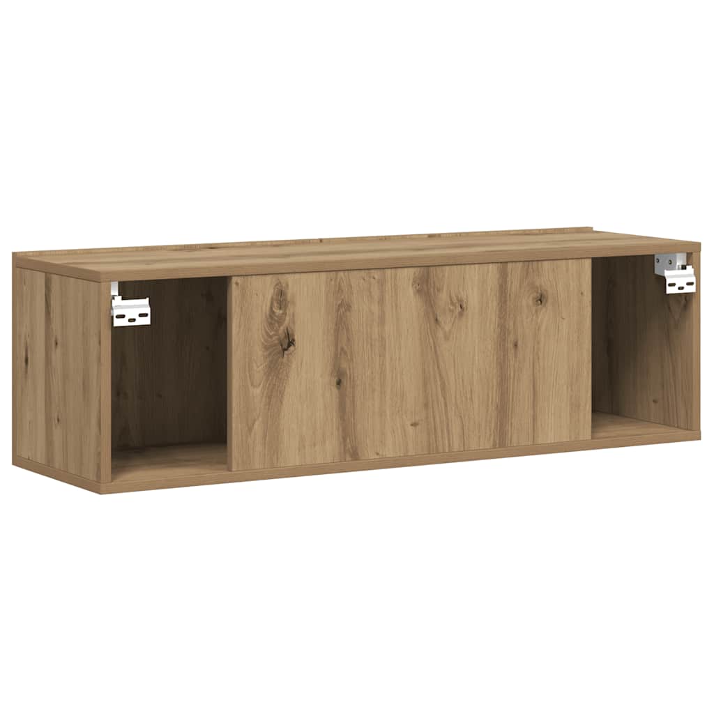 TV wall cabinet Artisan oak 100x30x30 cm wood material