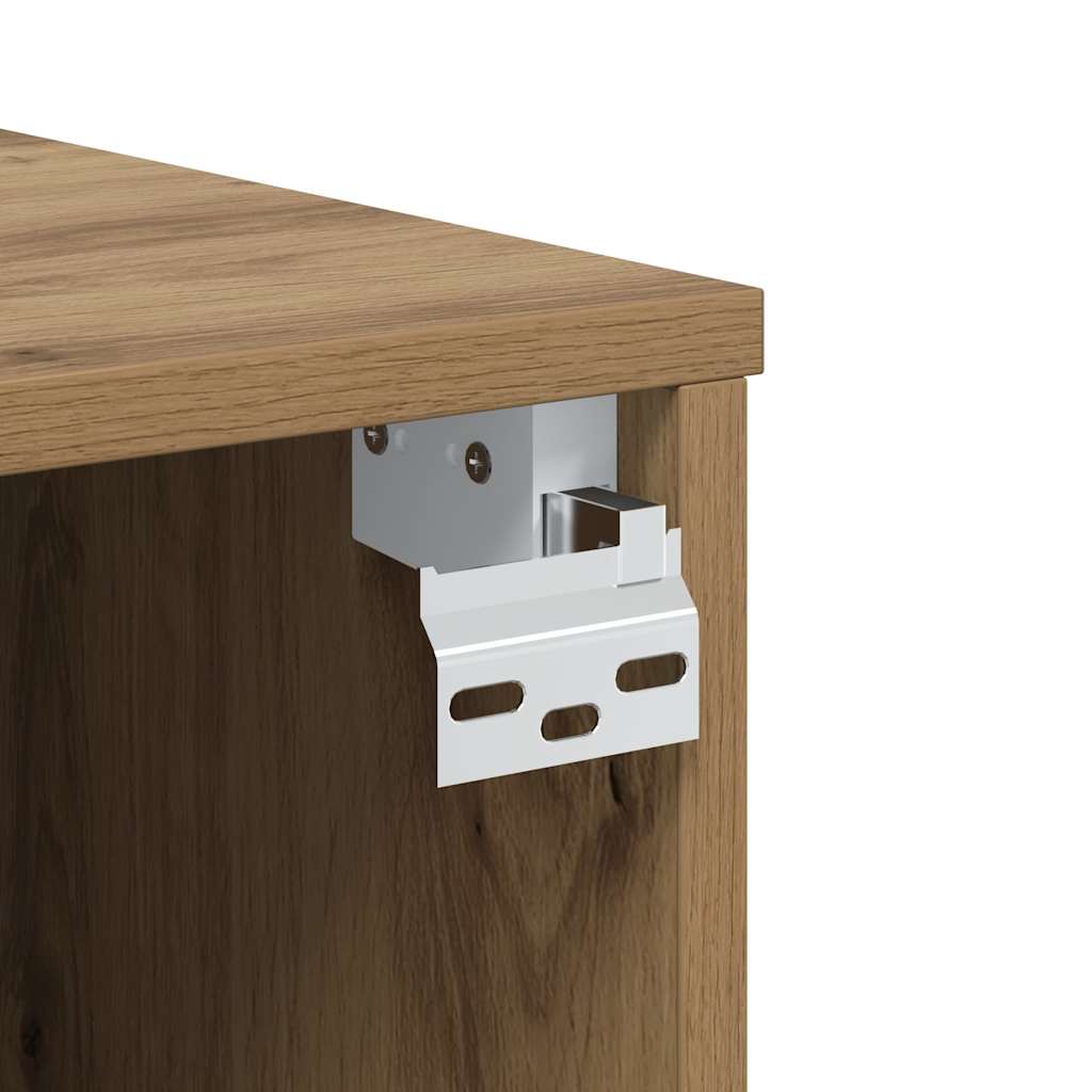 TV wall cabinet Artisan oak 100x30x30 cm wood material