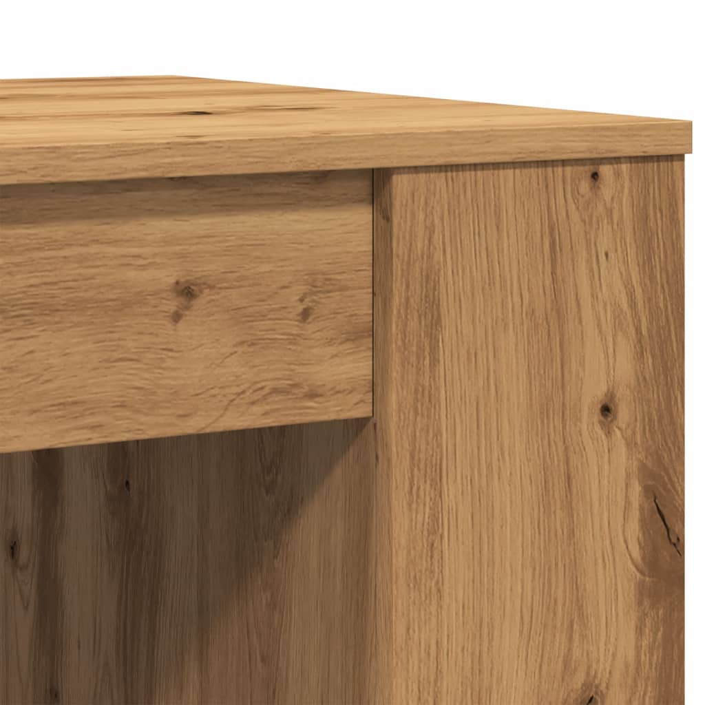 Table basse artisanale en chêne 102x55x42 cm matériau bois