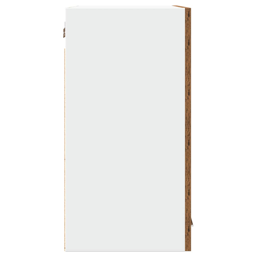 Küchen-Wandschrank Lyon mit Glastüren Altholz-Optik 60x31x60 cm