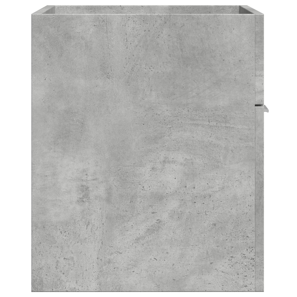 Meuble sous évier gris béton 60x38,5x46 cm en bois