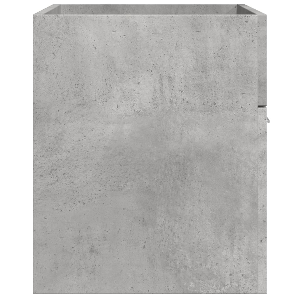 Washbasin base cabinet concrete grey 90x38.5x46 wood material