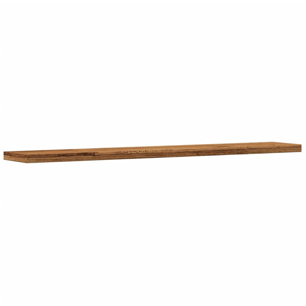 Etagères 4 pièces aspect bois de récupération 60x10x1,5 cm.