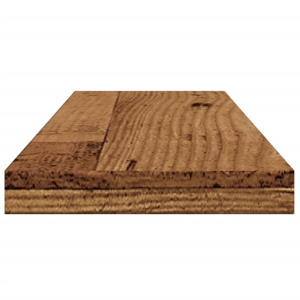 Etagères 4 pièces aspect bois de récupération 60x10x1,5 cm.