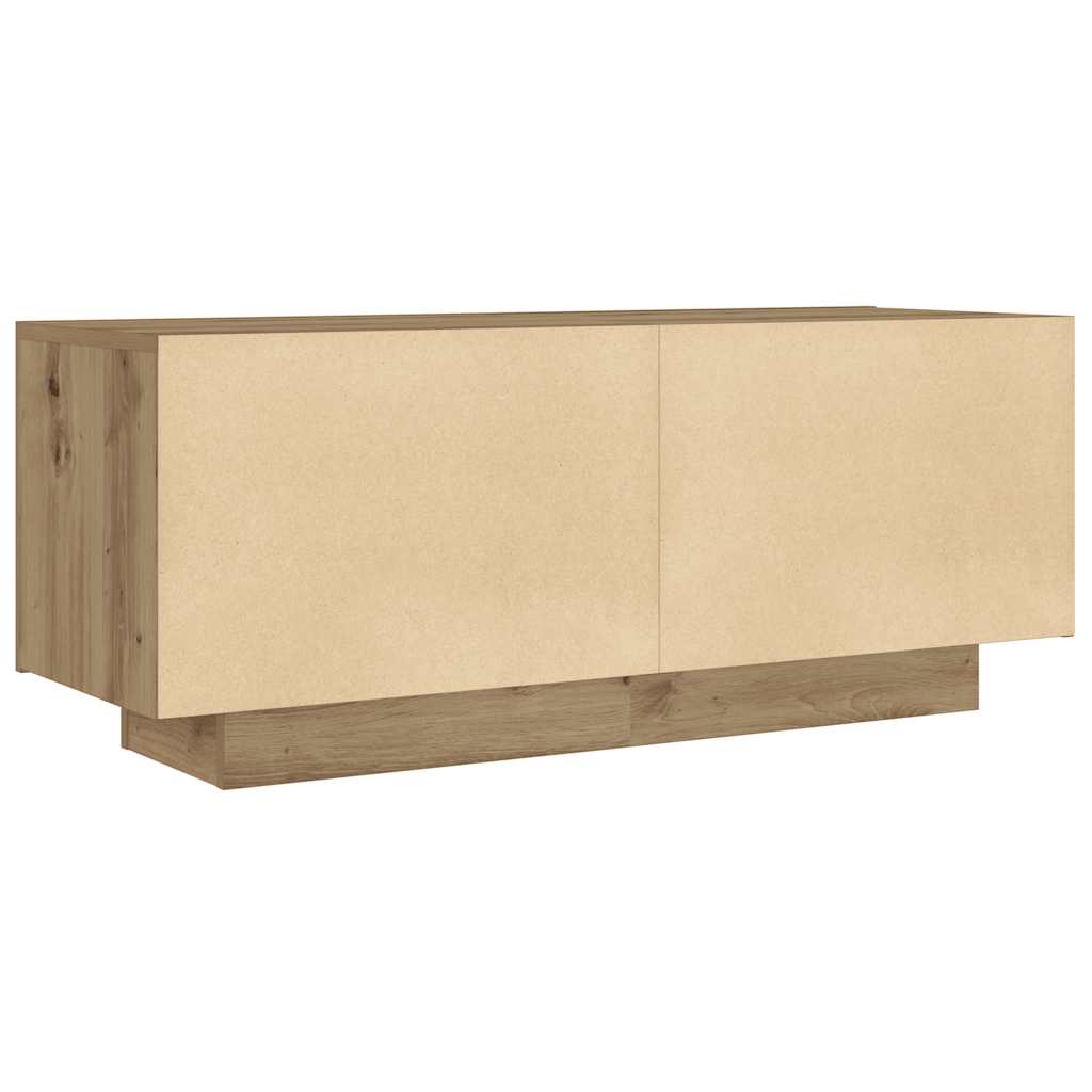 TV shelf Artisan oak 100x35x40 cm wood-based material