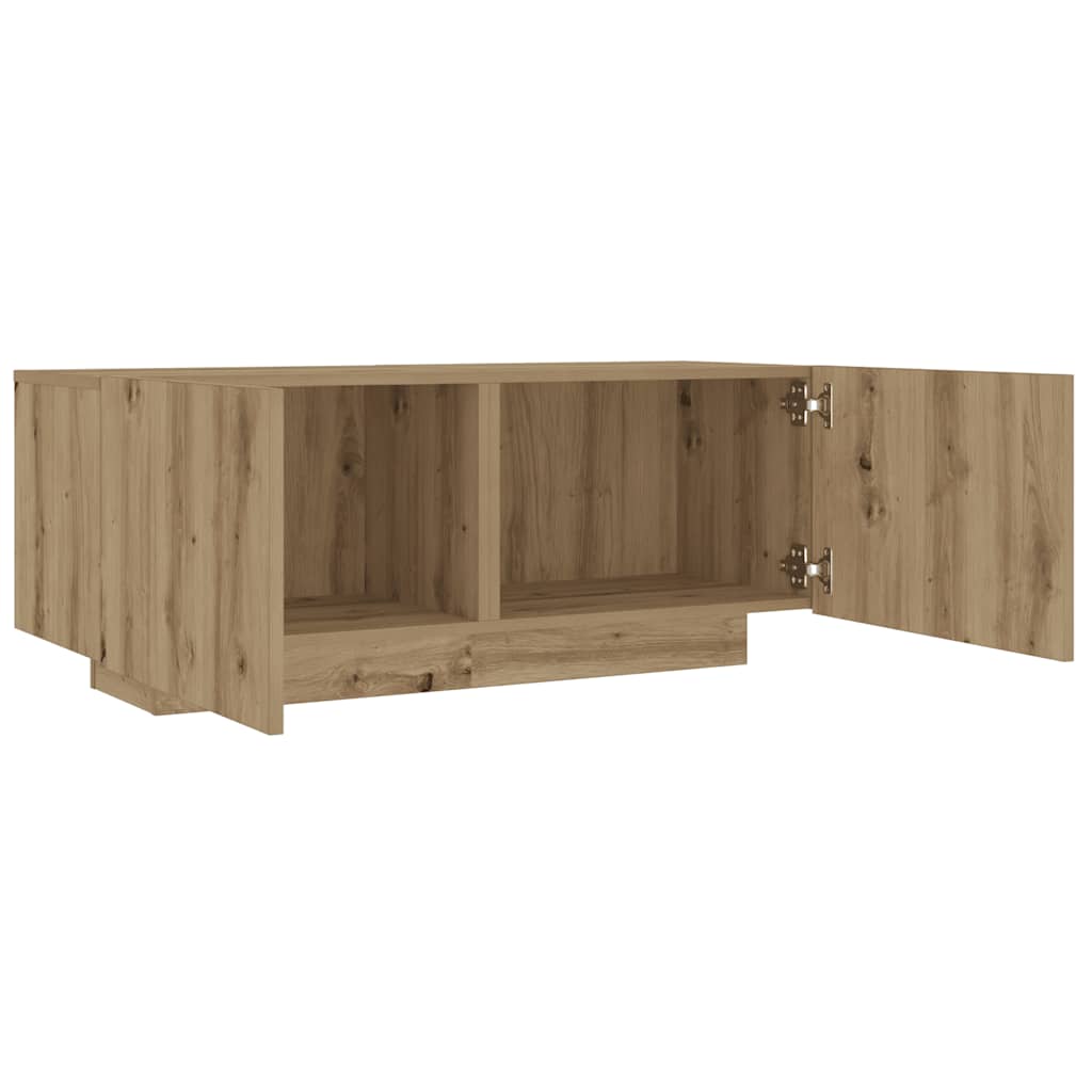TV shelf Artisan oak 100x35x40 cm wood-based material
