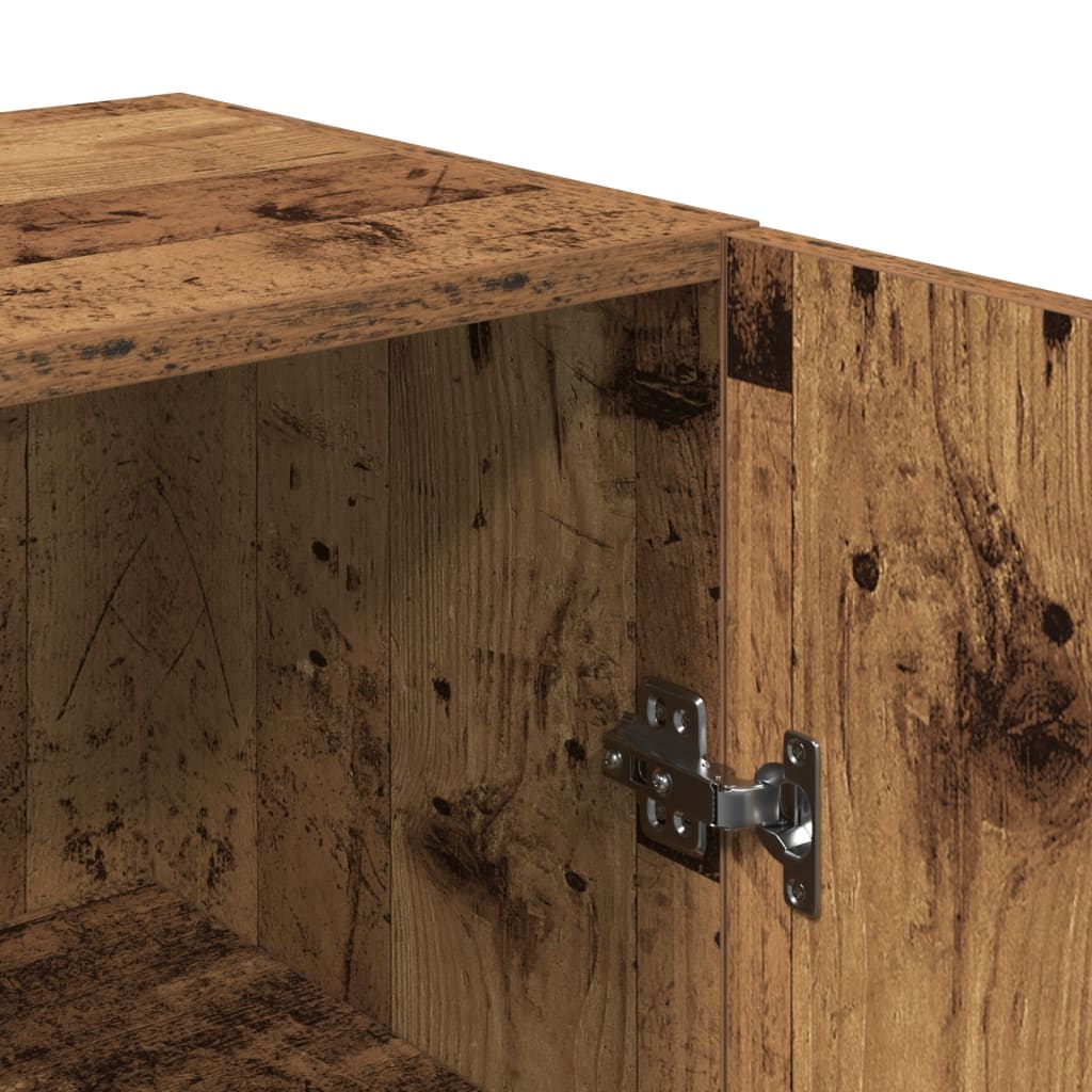 Meubles TV 2 pièces. Aspect bois de récupération 30,5x30x60 cm.
