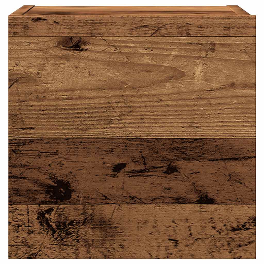 TV wall cabinet in old wood look 30.5x30x30 cm