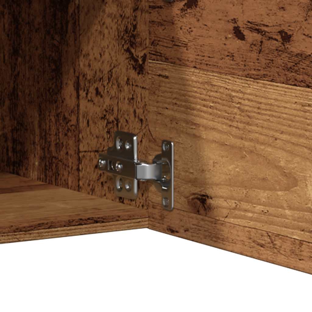 TV wall cabinet in old wood look 30.5x30x30 cm