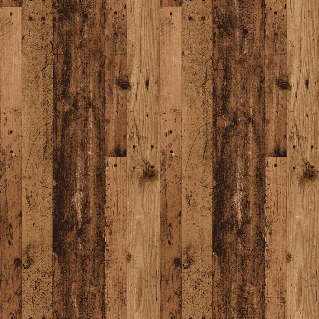 Meubles TV muraux, lot de 2, aspect bois de récupération, 30,5 x 30 x 30 cm
