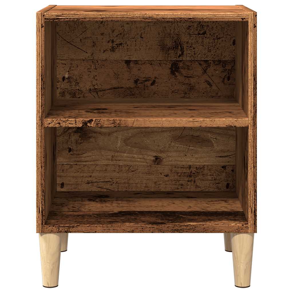 Bedside tables 2 pcs. Old wood look 40x30x50 cm wood material