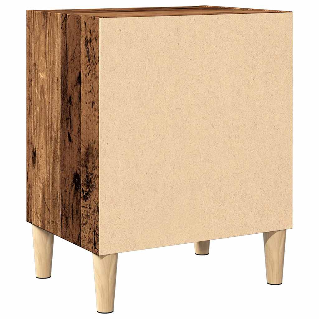 Bedside tables 2 pcs. Old wood look 40x30x50 cm wood material