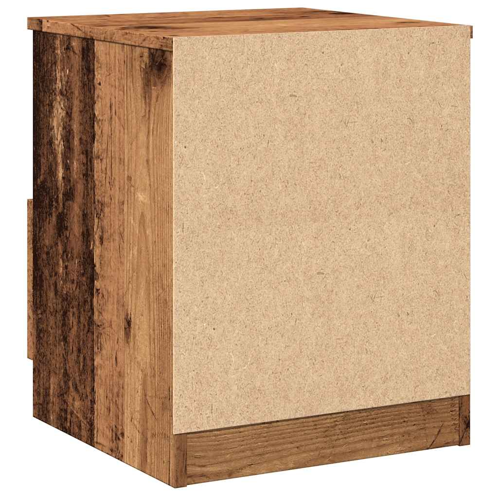 Bedside tables 2 pcs. Old wood look 40x40x50 cm wood material