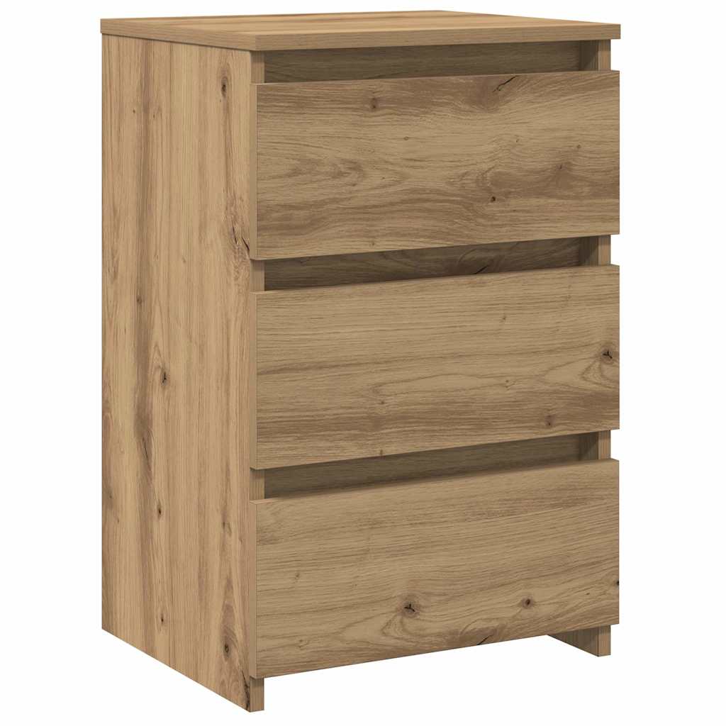 Bedside tables 2 pcs. Artisan oak 40x35x62.5 cm wood material