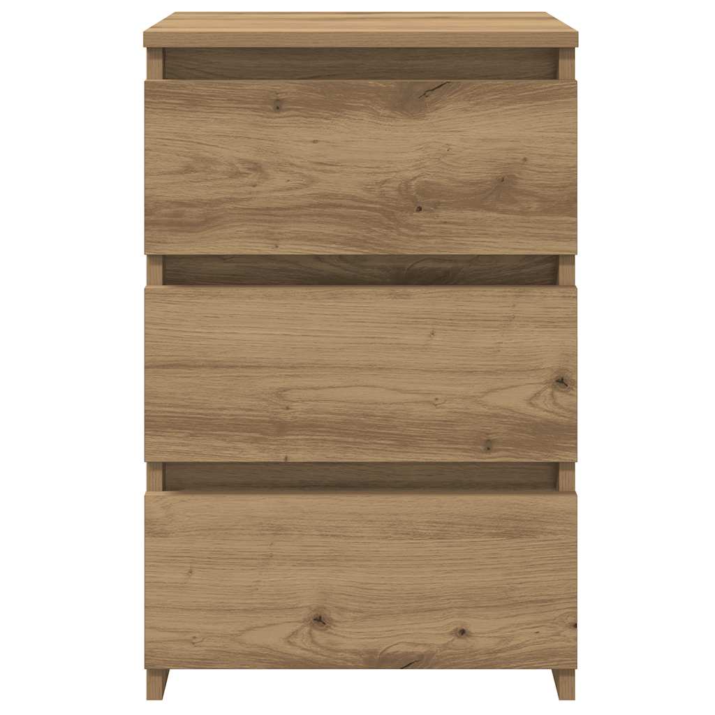 Bedside tables 2 pcs. Artisan oak 40x35x62.5 cm wood material