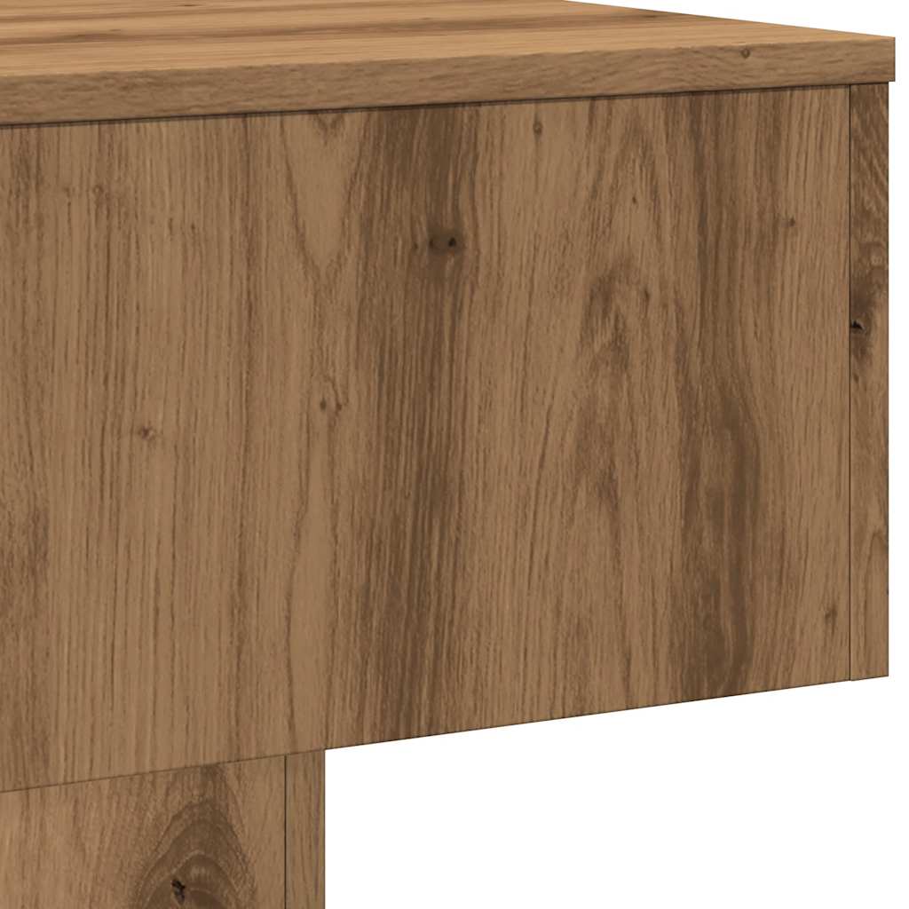 Table basse Artisan en chêne 60x60x31,5 cm matériau bois