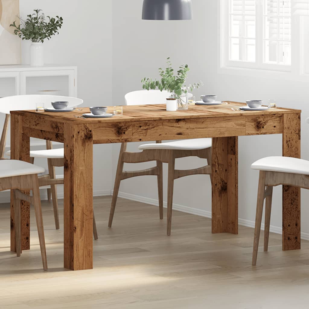 Dining table old wood look 140x74.5x76 cm wood material