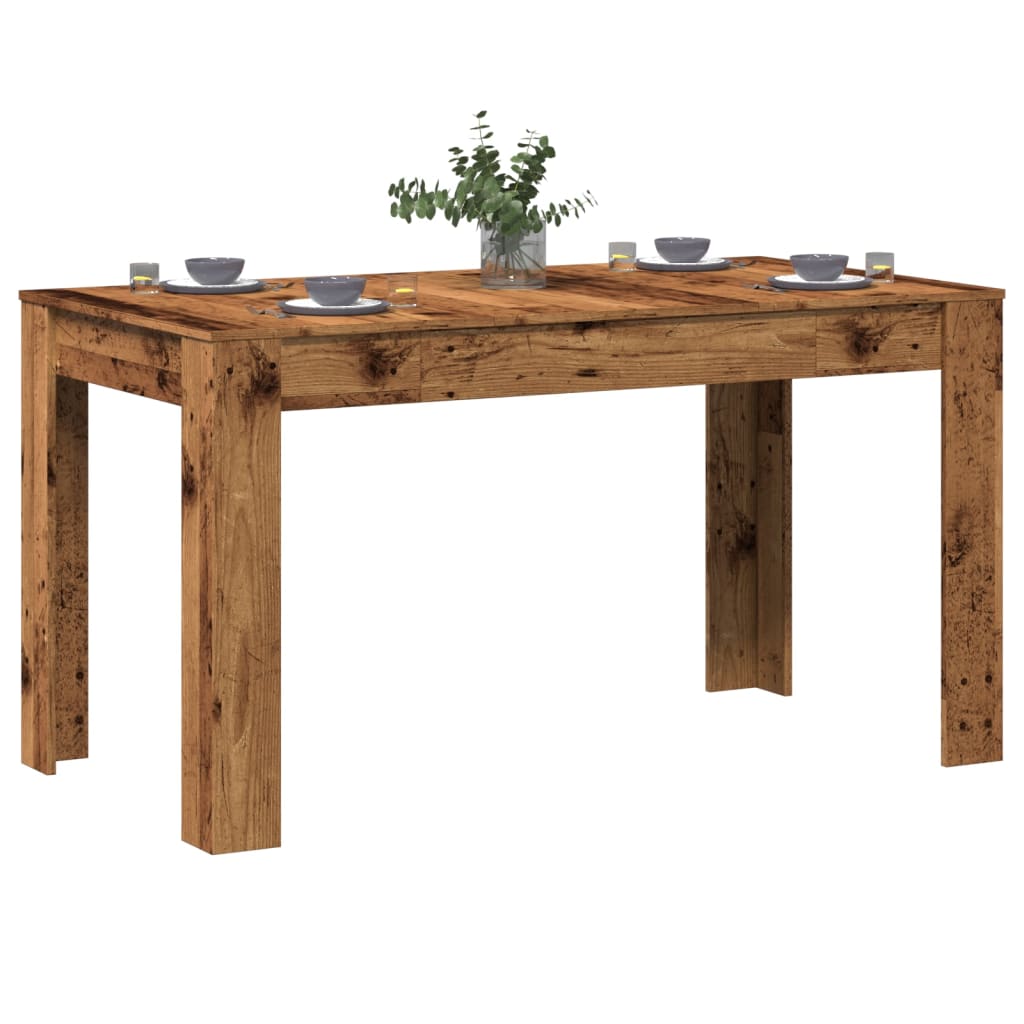 Dining table old wood look 140x74.5x76 cm wood material