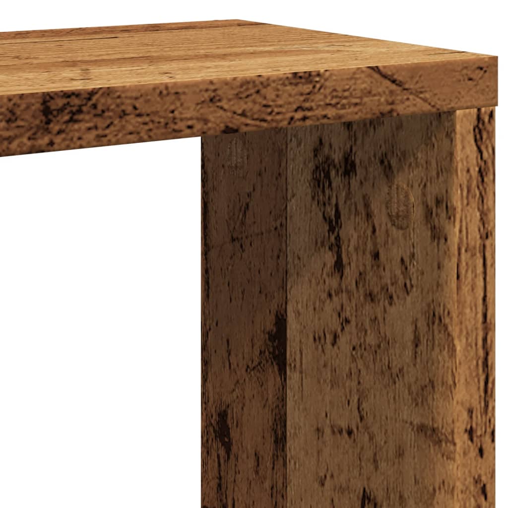 Cube wall shelves 6 pcs. Old wood look 30x15x30 wood material
