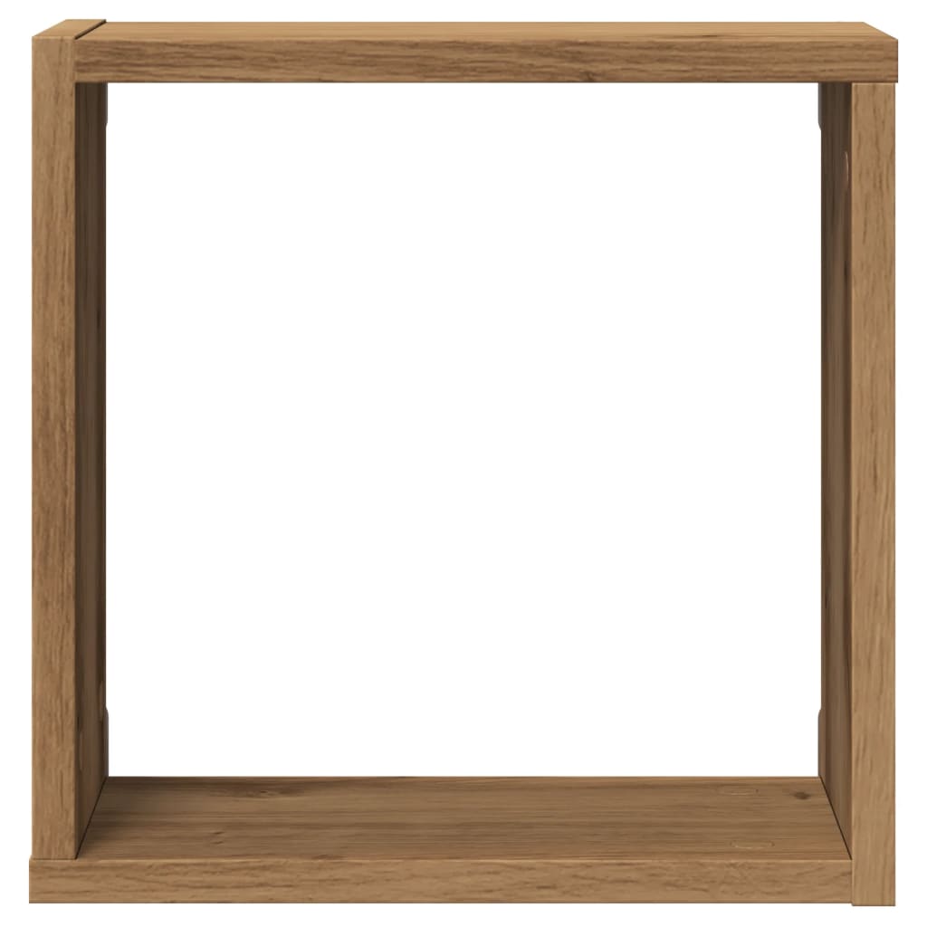 Cube wall shelves 2 pcs. Artisan oak 30x15x30 wood material