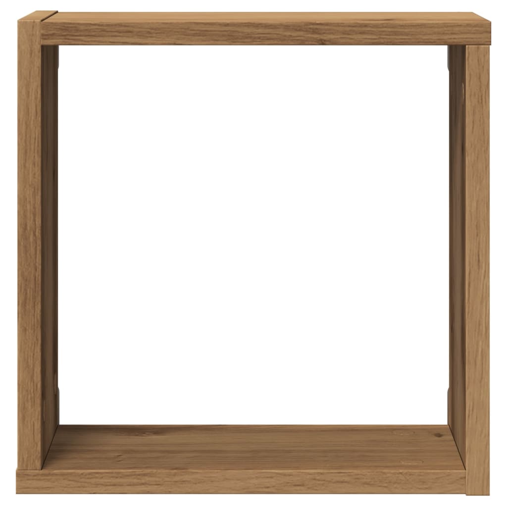 Cube wall shelves 6 pcs. Artisan oak 30x15x30 wood material