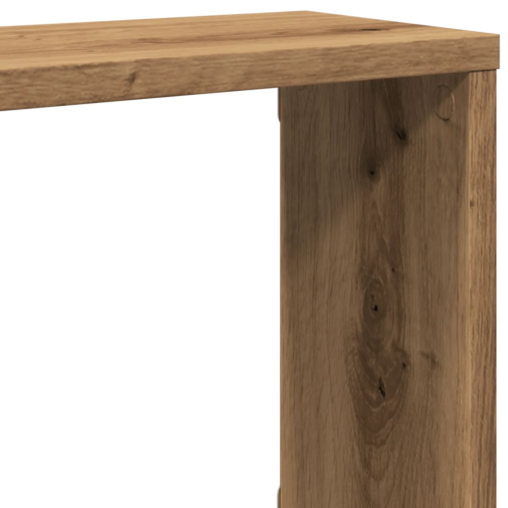 Cube wall shelves 2 pcs. Artisan oak 100x15x30 wood material