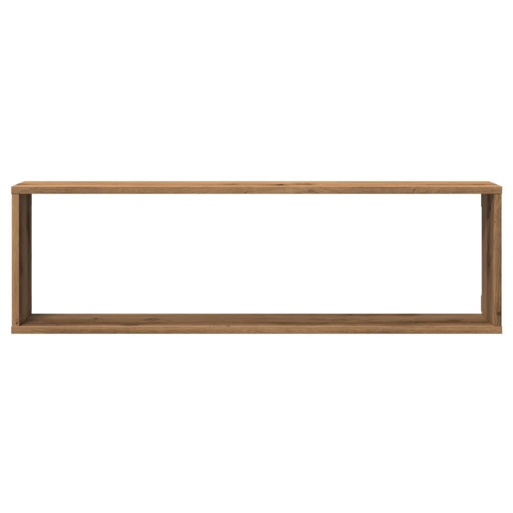 Cube wall shelves 4 pcs. Artisan oak 100x15x30 wood material