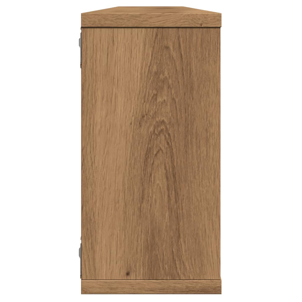 Cube wall shelves 4 pcs. Artisan oak 100x15x30 wood material