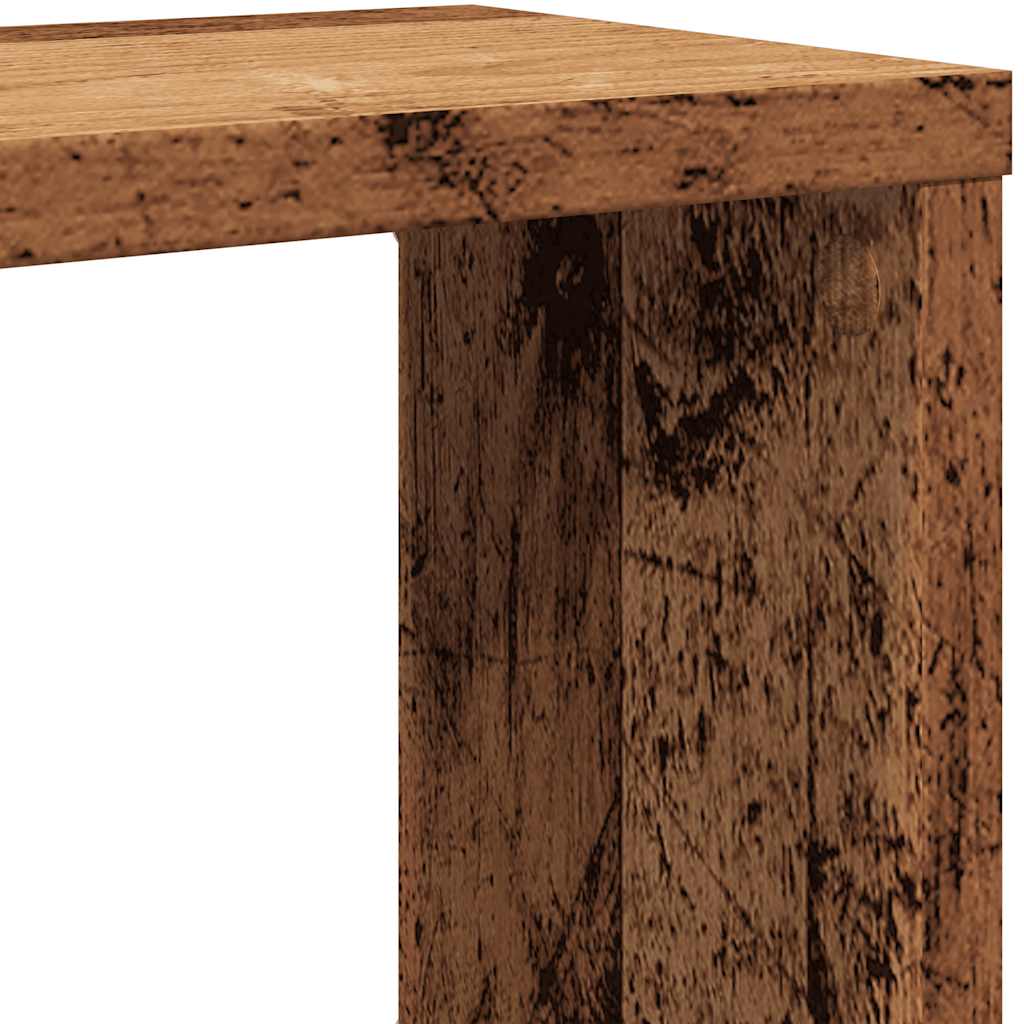 Cube wall shelves 4 pcs. Reclaimed wood look 60x15x23 wood material