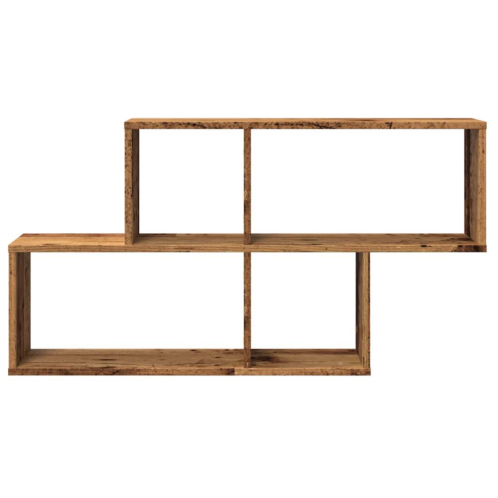 Wall shelf old wood look 100x18x53 cm wood material