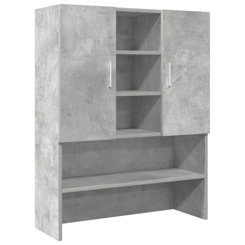Washing machine cabinet concrete grey 70.5x25.5x90 cm
