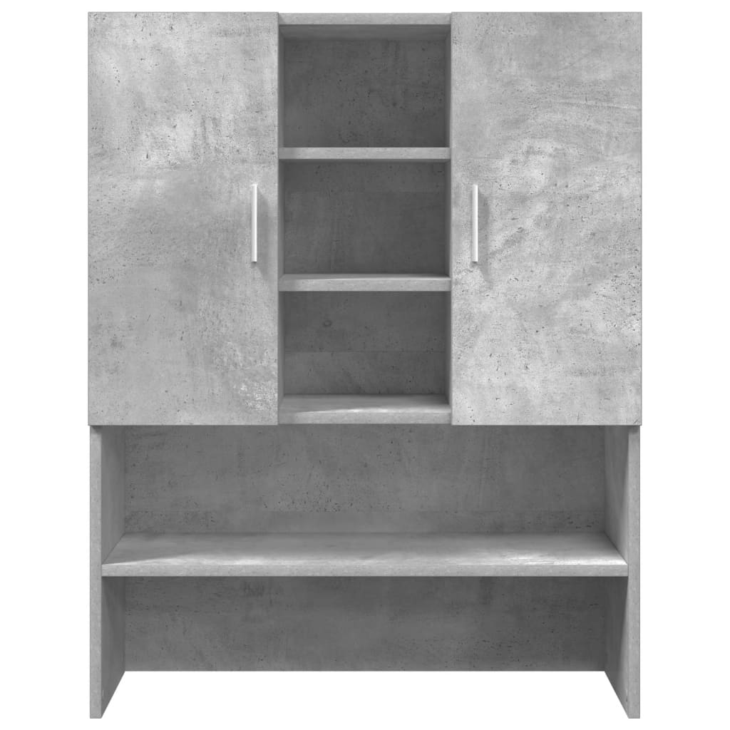 Washing machine cabinet concrete grey 70.5x25.5x90 cm