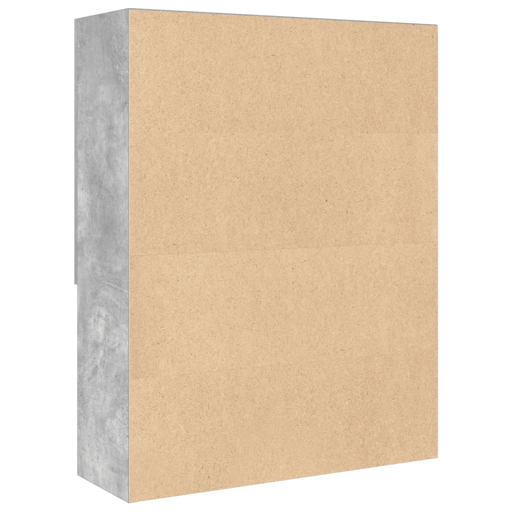 Washing machine cabinet concrete grey 70.5x25.5x90 cm